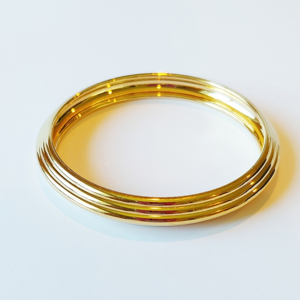 Art Deco Gold Bangle Trifari Vintage Bracelet
